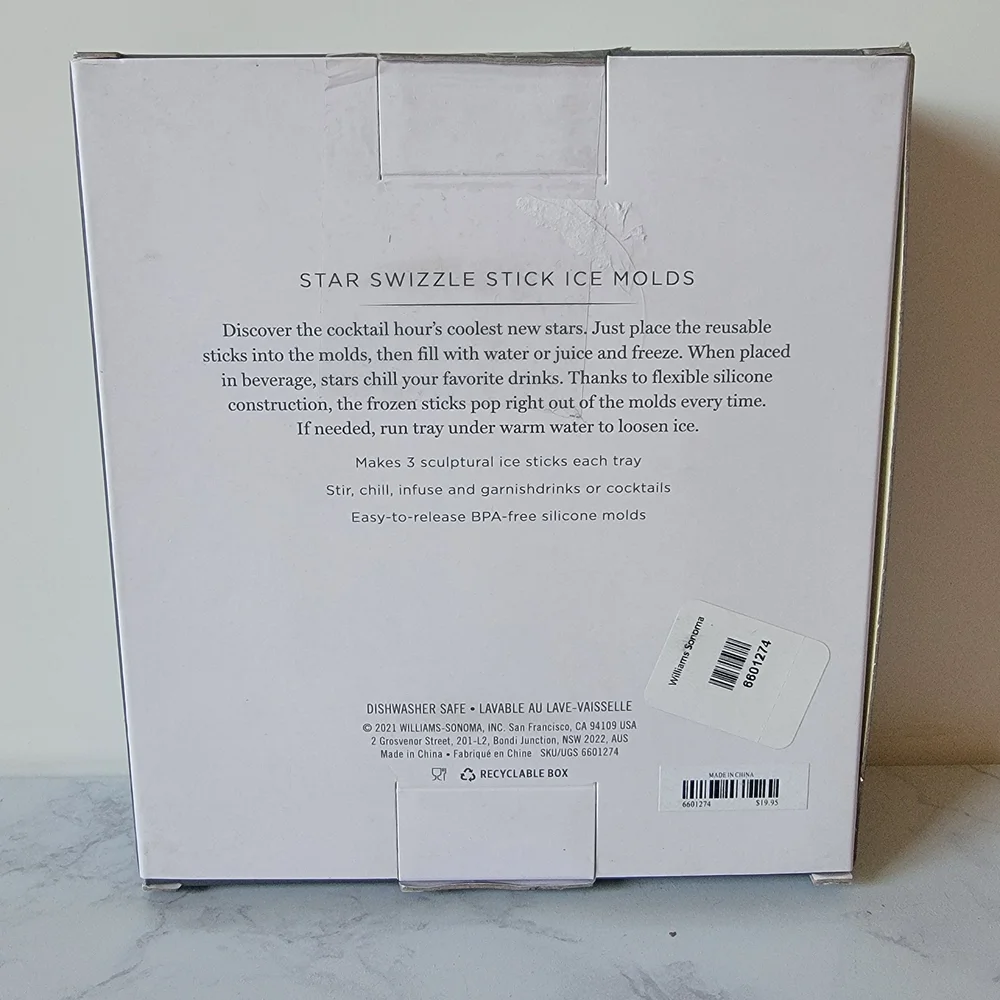 Williams Sonoma Star Ice Stick Molds